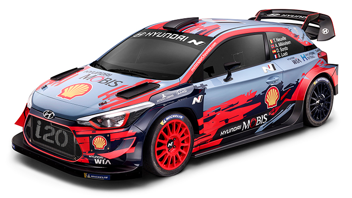 현대자동차 월드랠리팀의 i20 WRC 랠리카