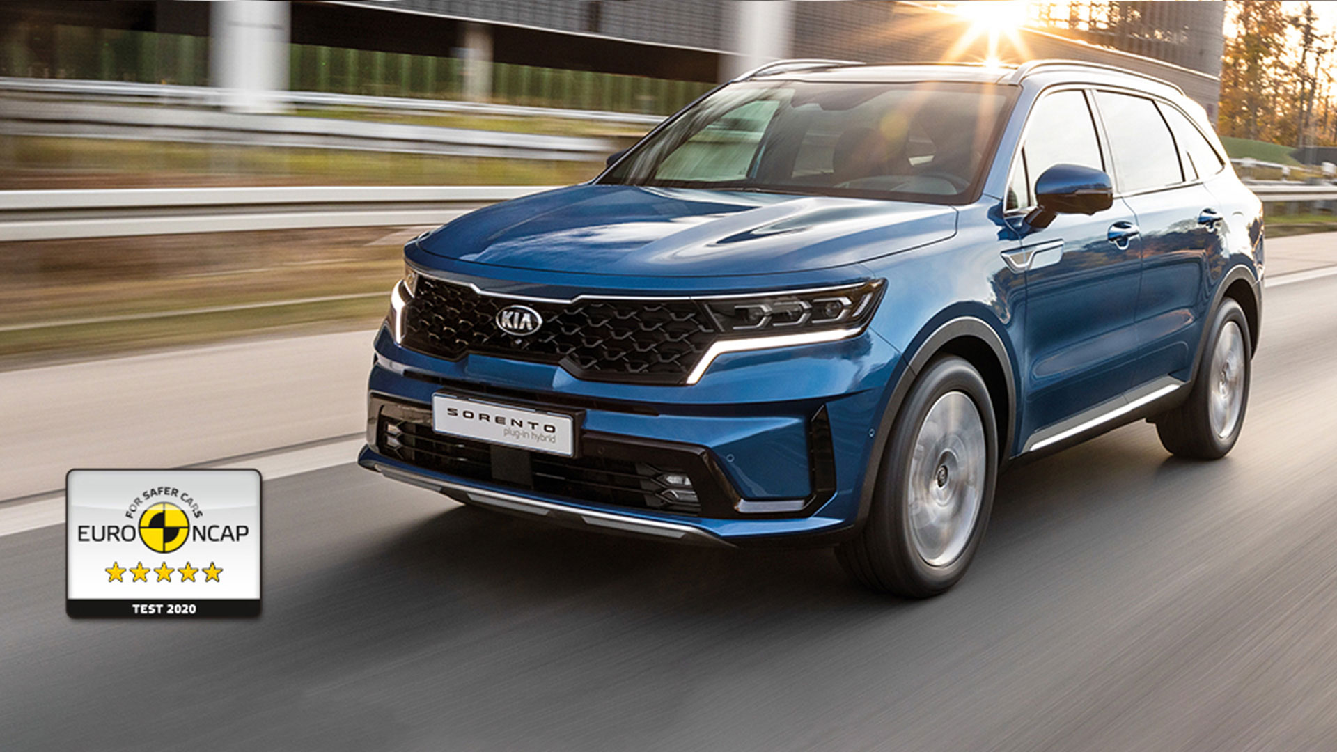 Kia Sorento Plug In Hybrid Test Five-star Euro NCAP safety rating for new Kia Sorento