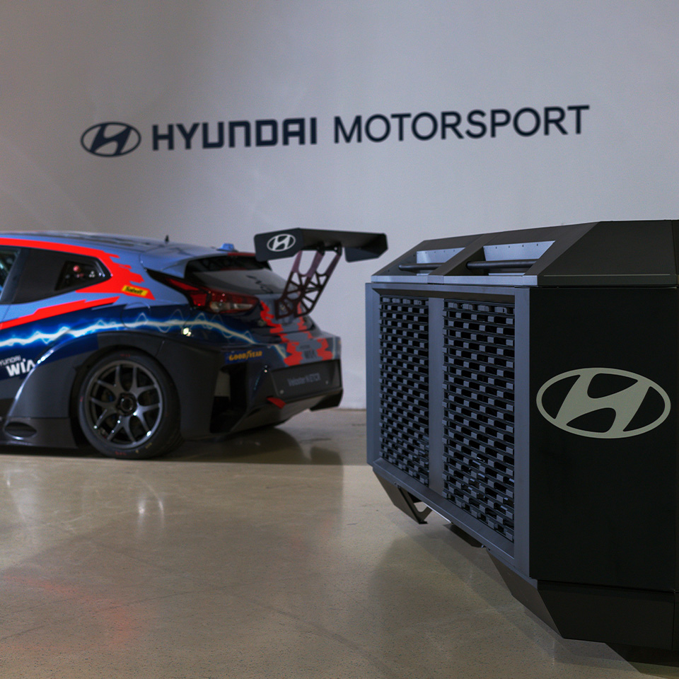 Fuel Cell Generator by Hyundai Motor Group’s HTWO brand to Power World’s First Electric Touring Car