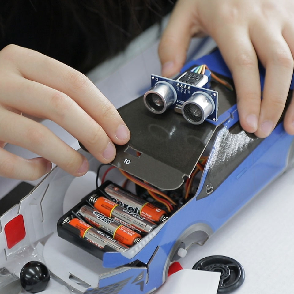 Assembling a model car