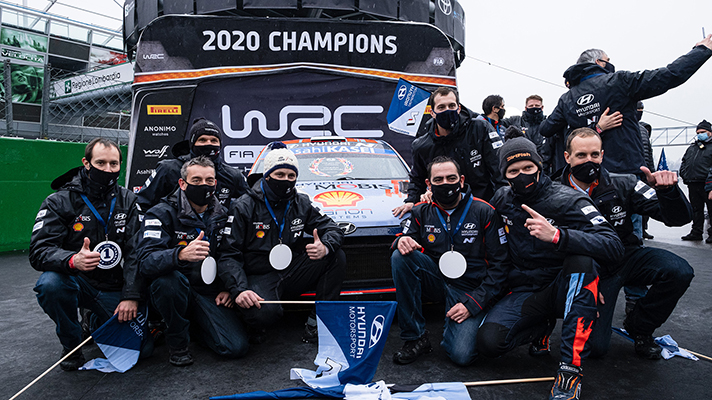2020 champions WRC 선수들 사진