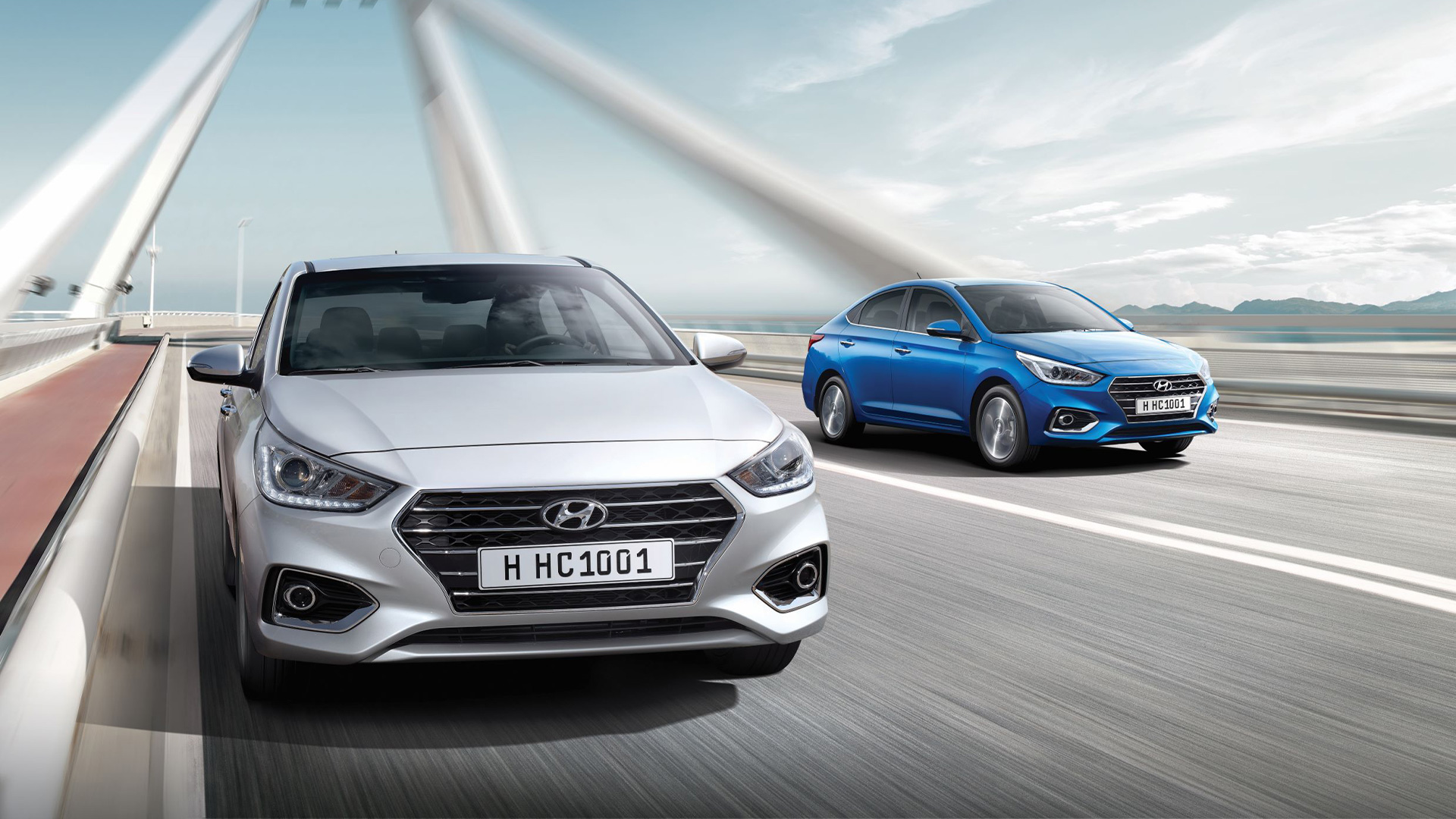 hyundai accent 2021의 외관 앵글 뷰