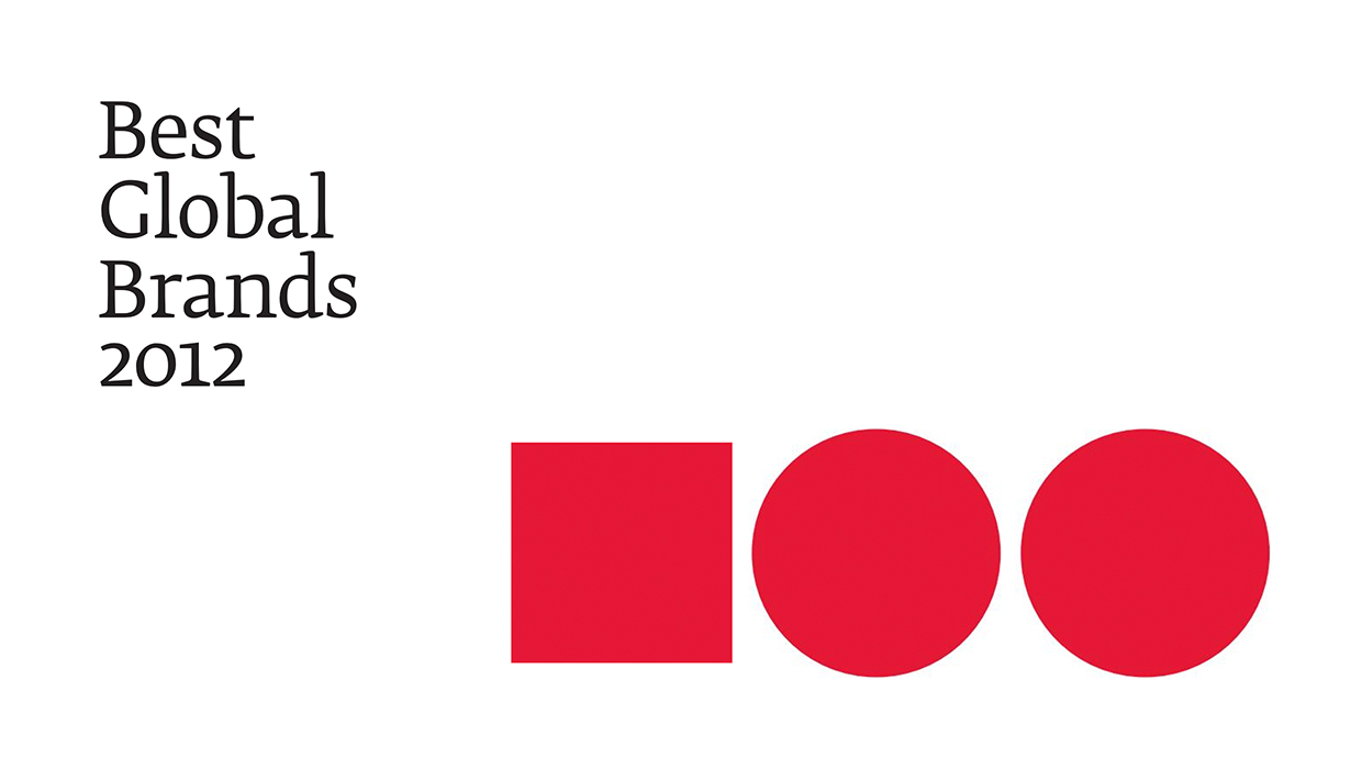 2012 인터브랜드 발표 Best Global Brands 웹사이트 화면