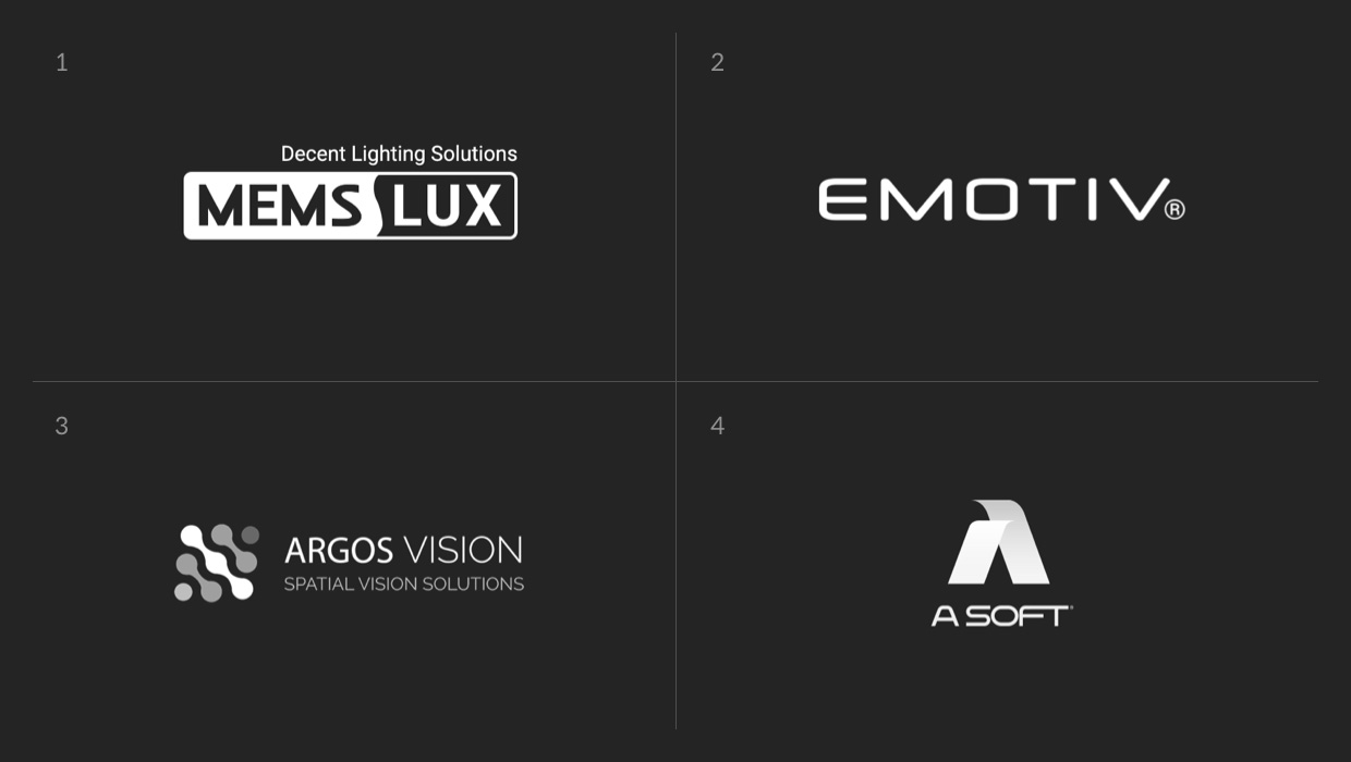 MEMS LUX, EMOTIV, ARGOS VISION, ATECH logo