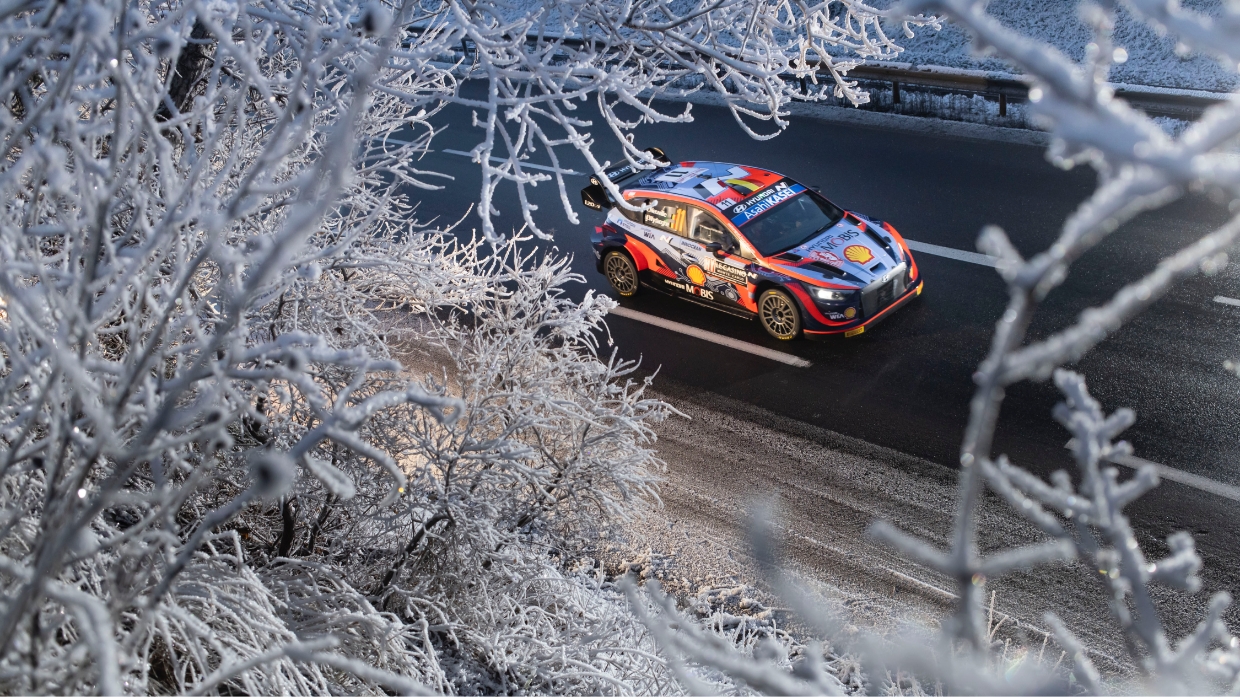 살얼음길을 달리는 현대 i20 N WRC 랠리1