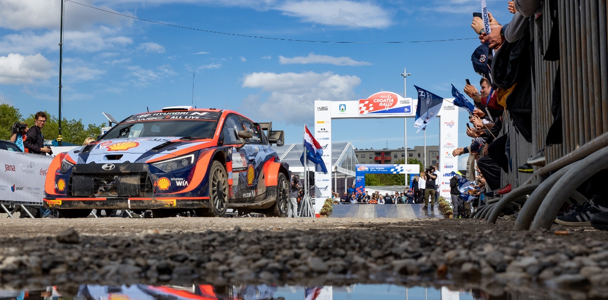 크로아티아 랠리가 시작하기 전 포착한 i20 n WRC 랠리1의 모습