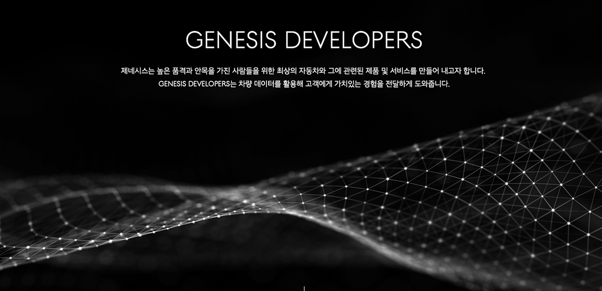 현대차그룹 산하 브랜드의 오픈데이터 플랫폼 소개 페이지