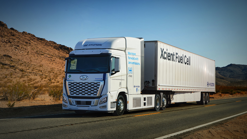 Hyundai Motor pone camiones eléctricos de celda de combustible XCIENT en operación de flota comercial en California