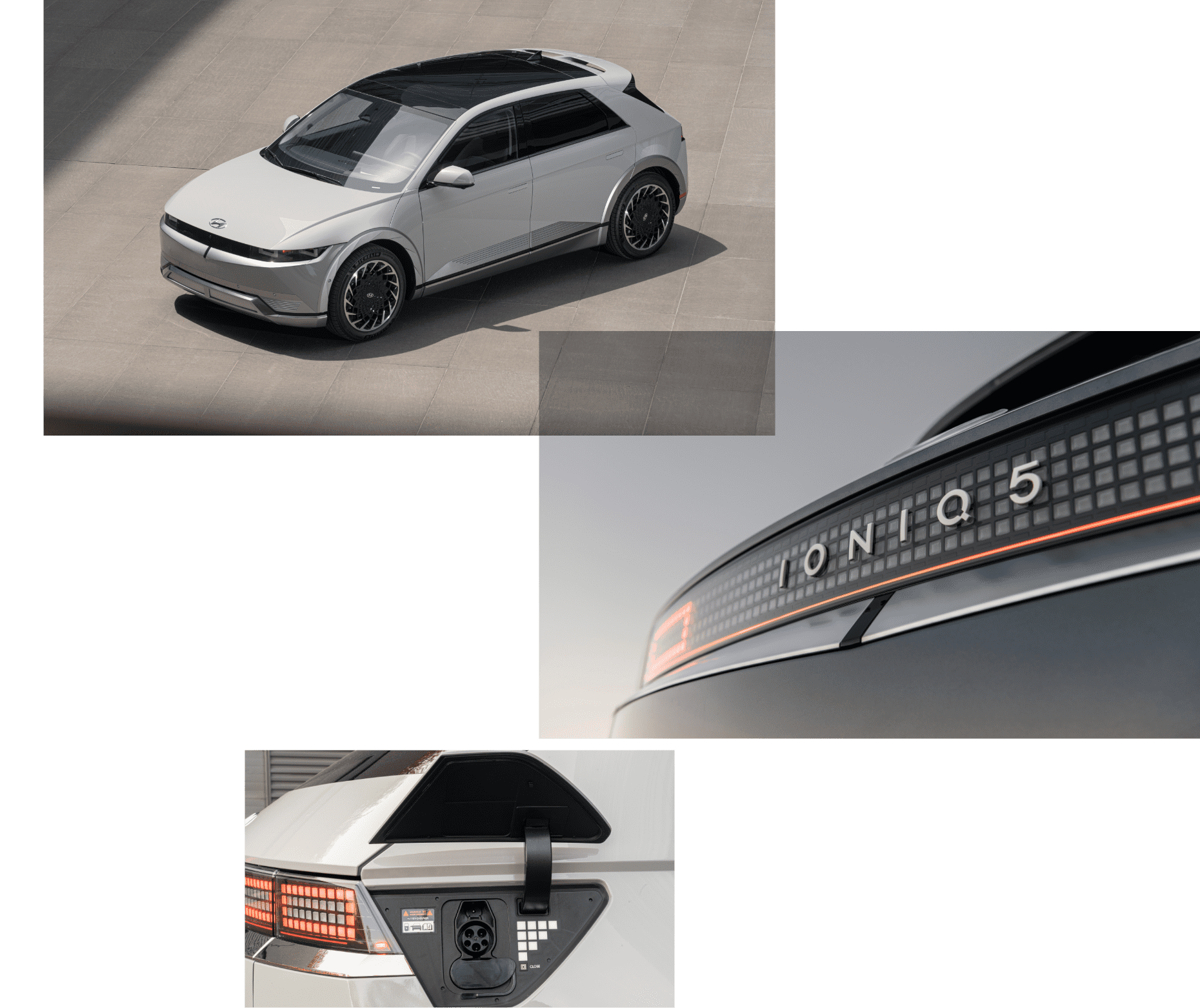 현대자동차 아이오닉 5의 디자인 요소들의 모습