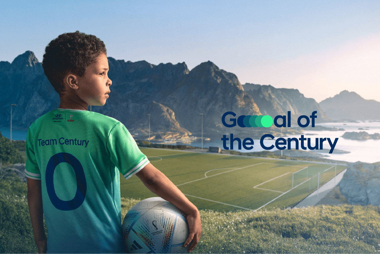 지속가능성을 표현한 2022 피파 월드컵 팀 센츄리의 키 비주얼
