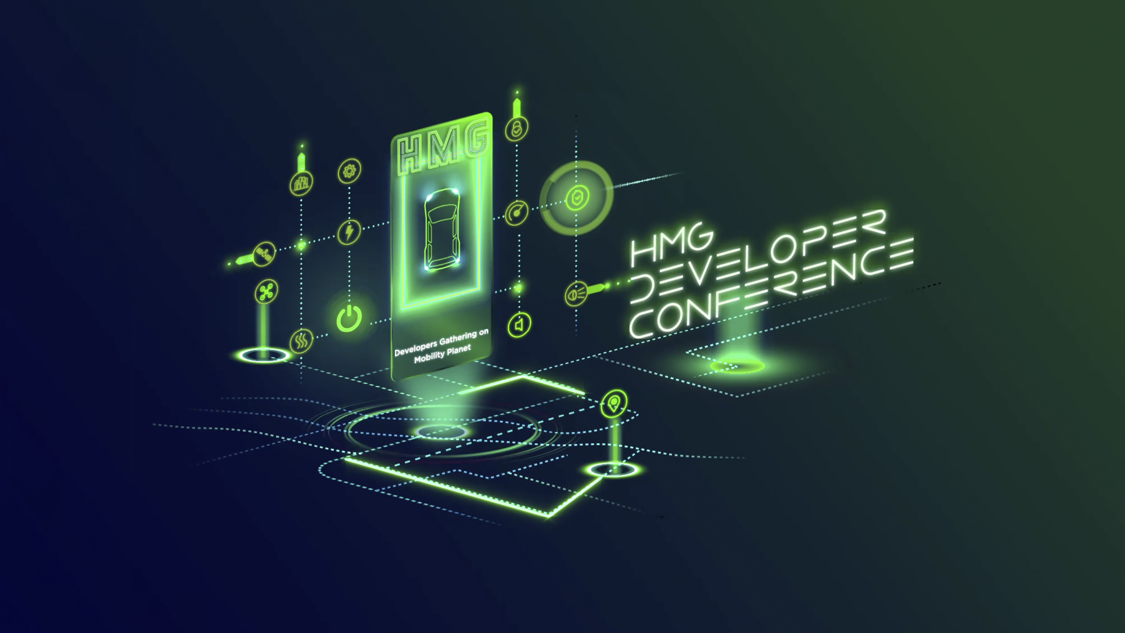 HMG 개발자 컨퍼런스 이벤트 타이틀 그래픽
