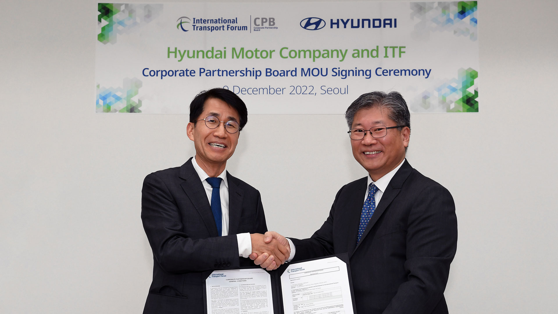 현대자동차–경제협력개발기구 국제교통포럼(ITF), 기업협력이사회(CPB) 가입 MOU 체결