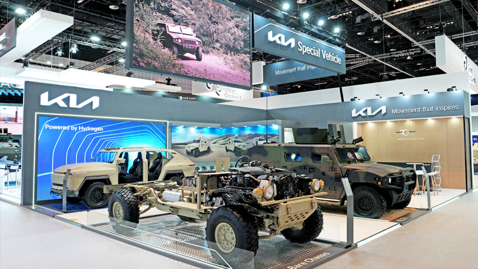 기아, ‘UAE IDEX 2023’ 방산전시회 참가