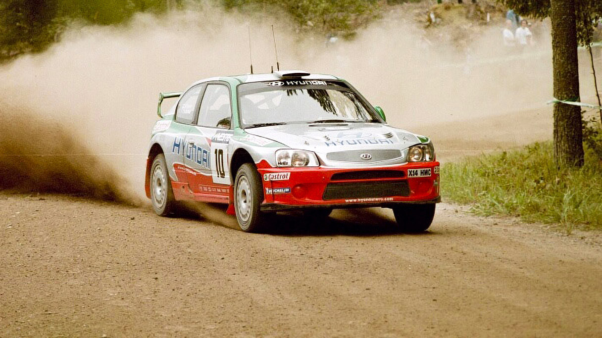 2000년에 활약한 엑센트 WRC의 모습