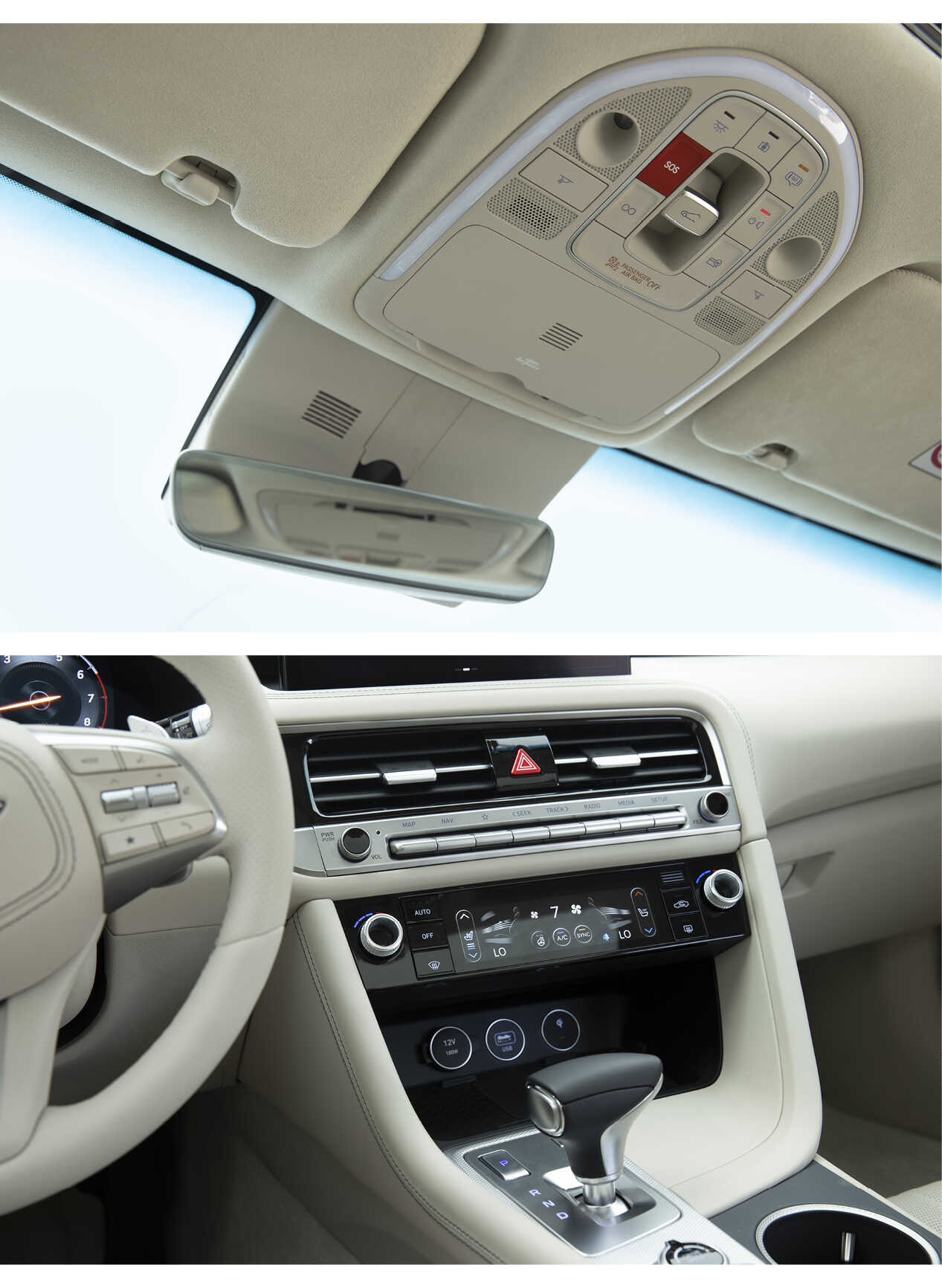 G70's overhead console and air conditioner design