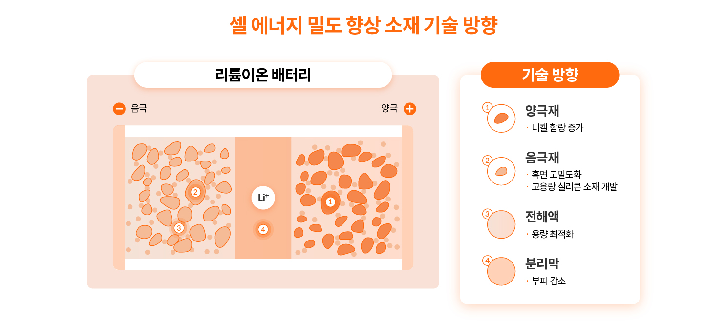 리튬이온 배터리의 화학 구조를 시각화한 인포그래픽