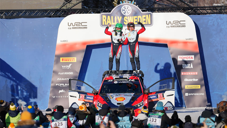 현대자동차 월드랠리팀, 2024 WRC 스웨덴 랠리 우승-main