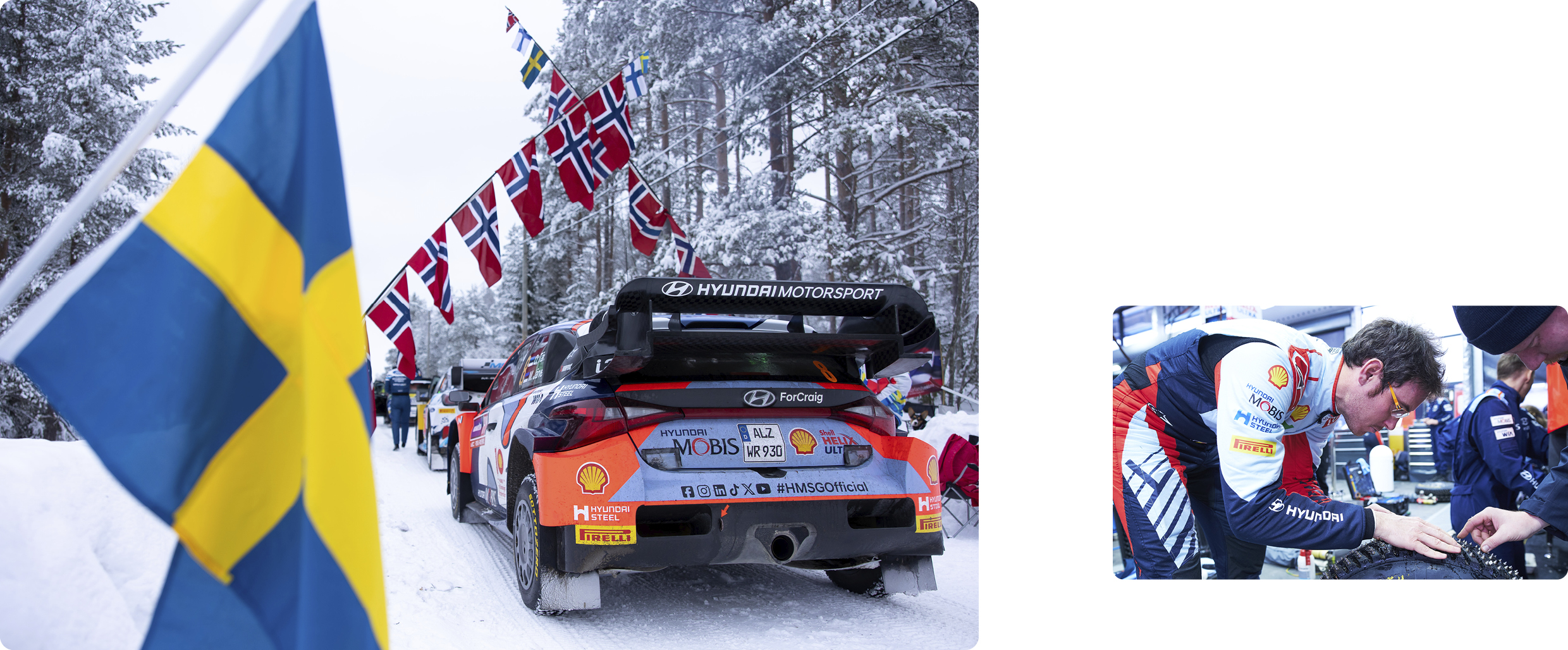 WRC 스웨덴 랠리의 현장