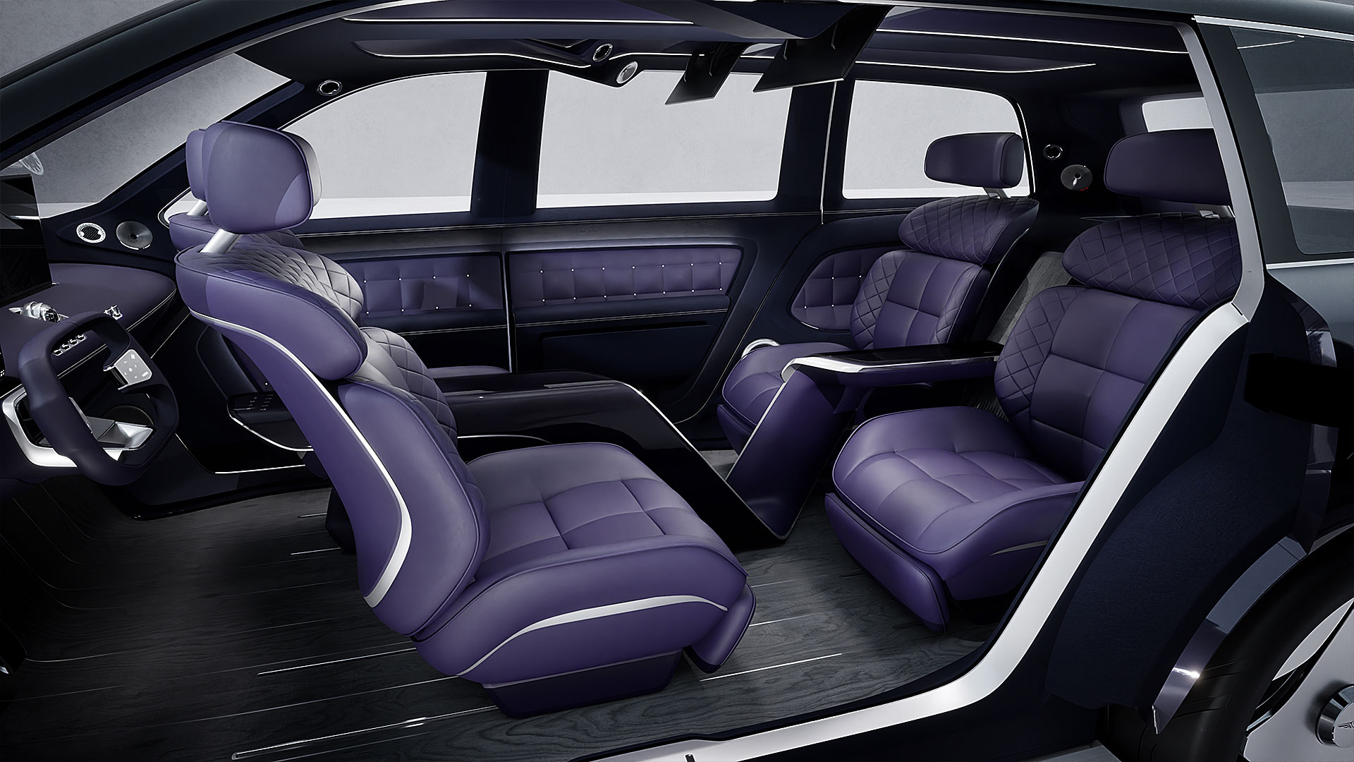제네시스 초대형 전동화 SUV ‘네오룬’ 콘셉트 내부