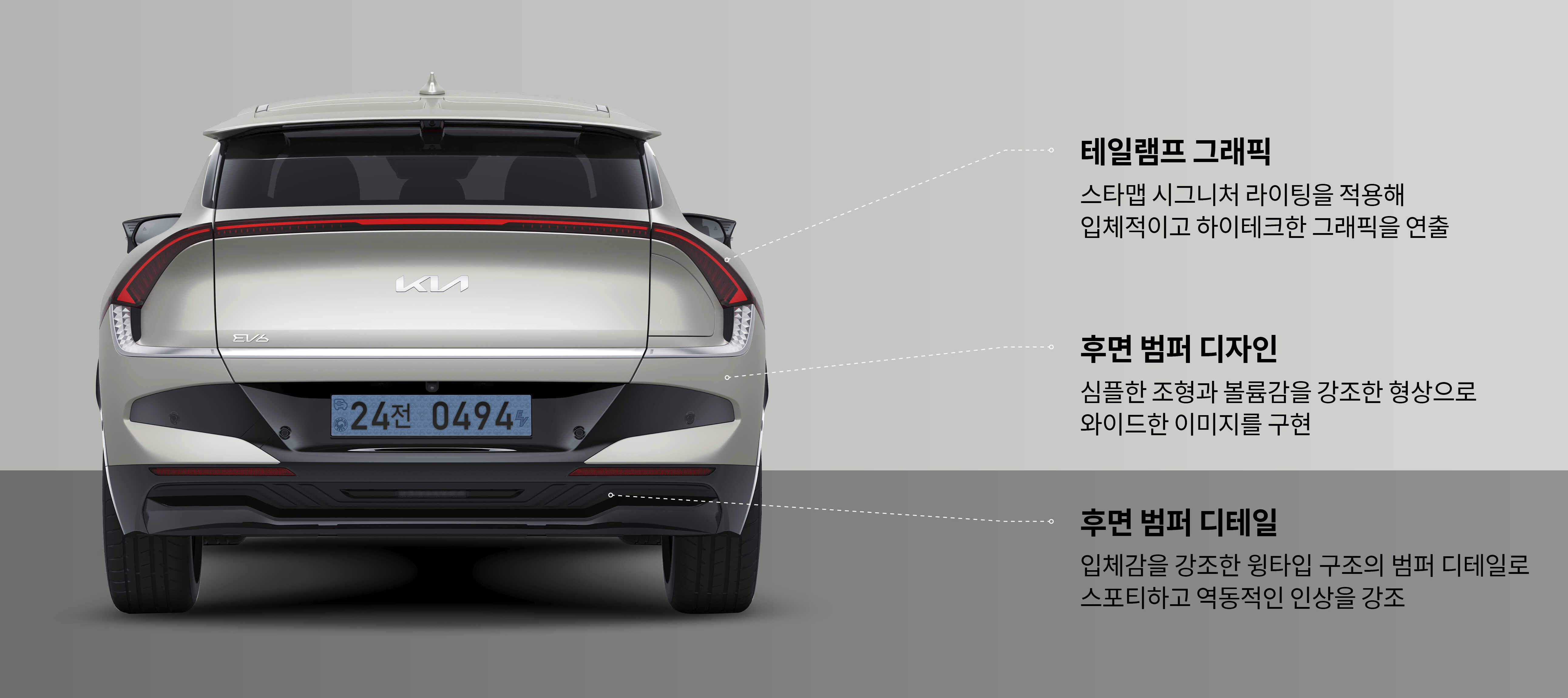 기아 EV6 뒷모습