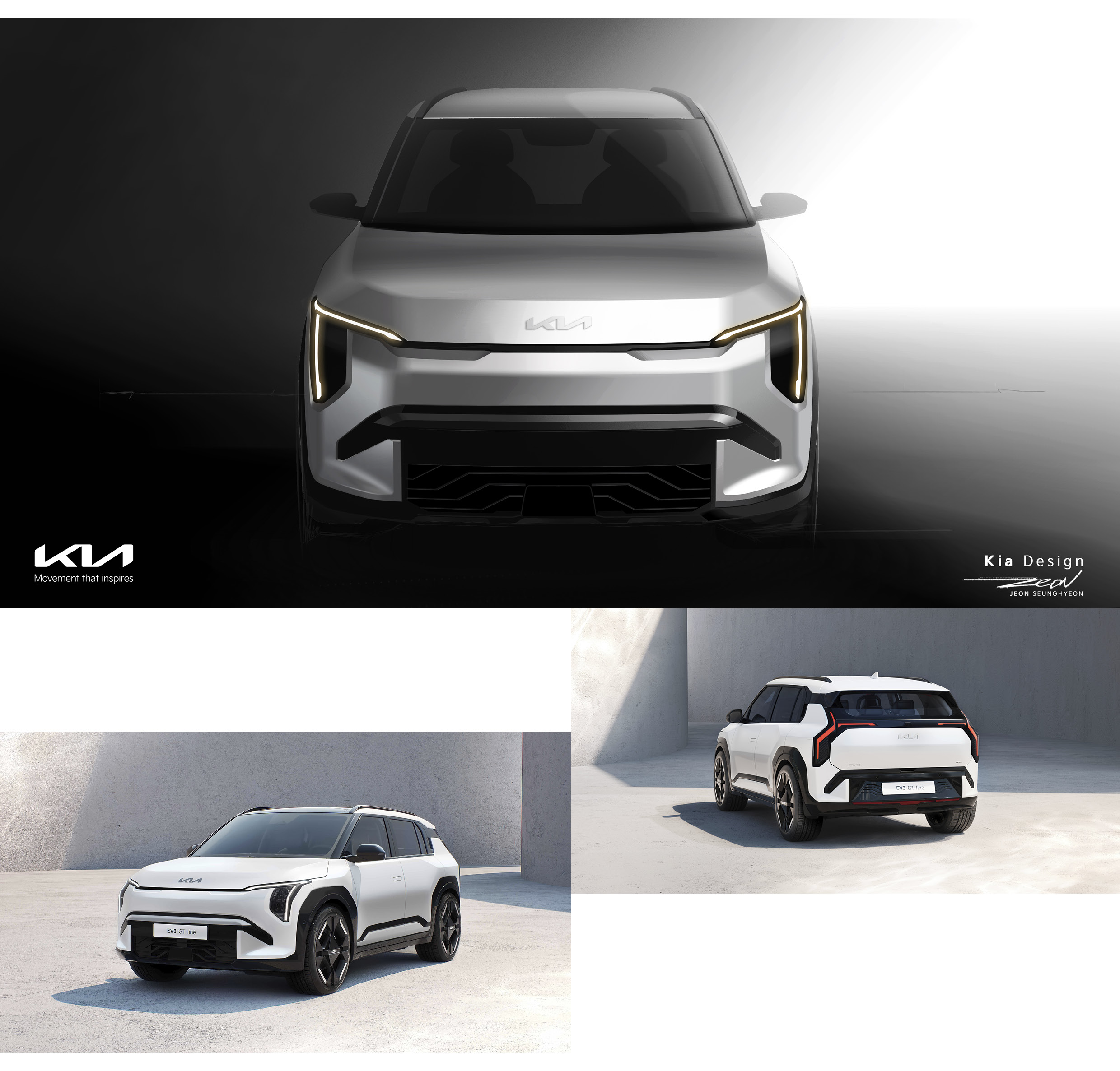 기아 EV3 GT 라인의 모습