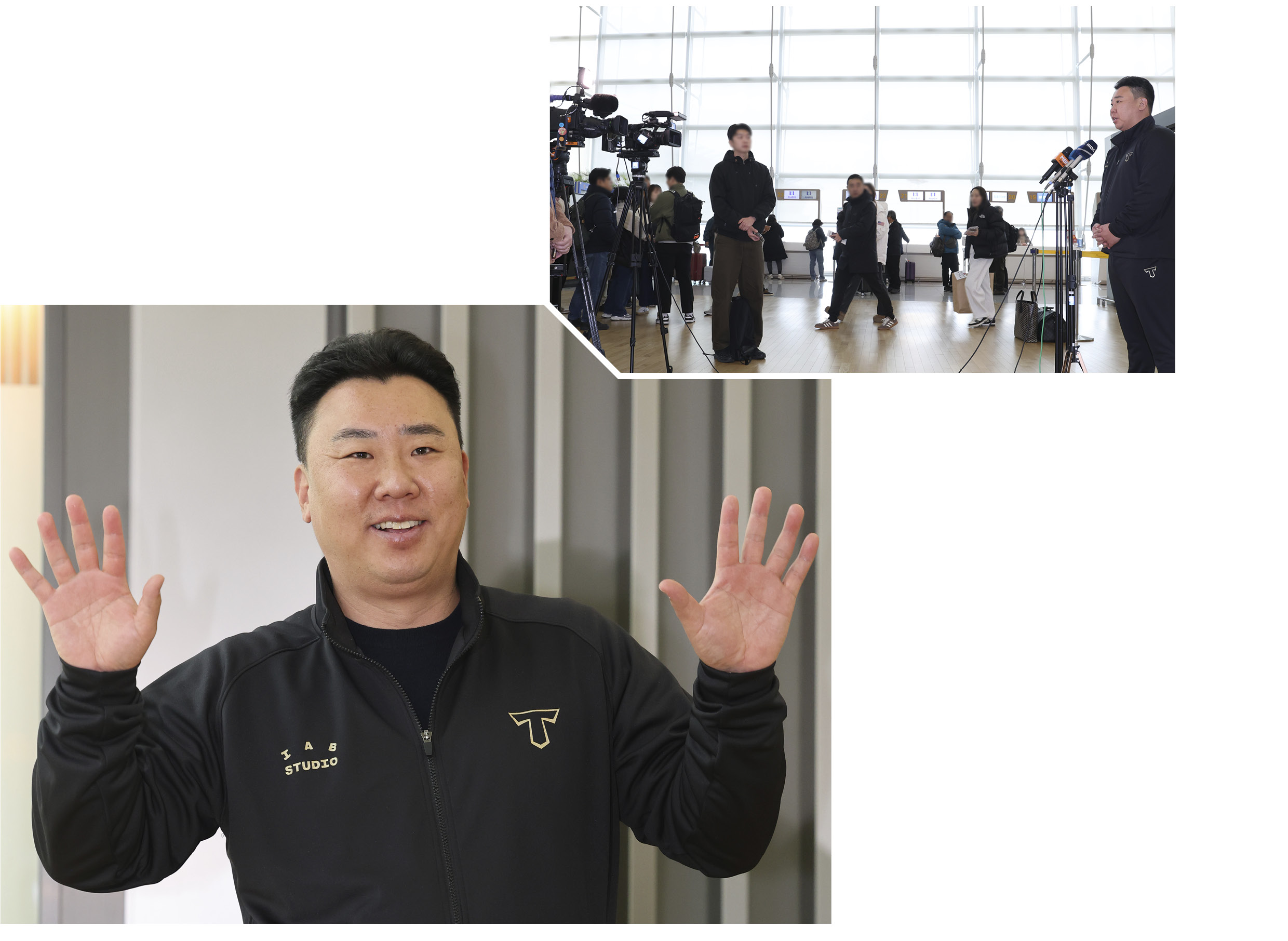 미국으로 스프링캠프를 떠나는 기아타이거즈 선수단의 모습