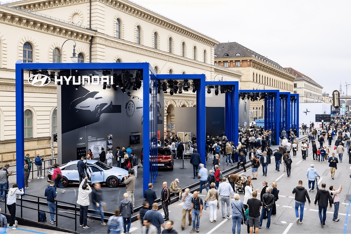 2025 iaa 현대차 전시관의 모습