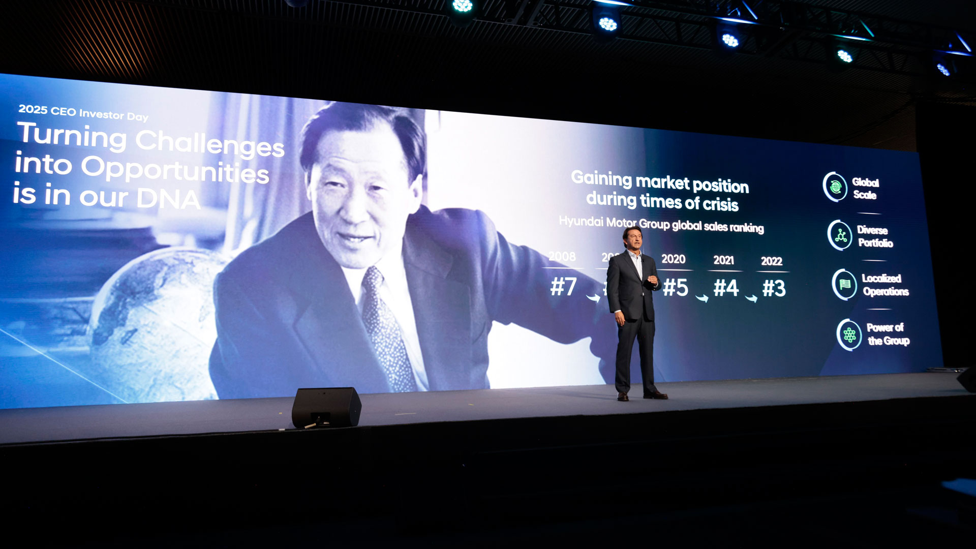 호세 무뇨스 현대자동차 대표이사(CEO) 사장이 '2025 현대차 CEO 인베스터 데이'에서 발표하고 있다-5